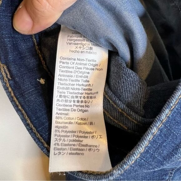 Madewell 10” High-Rise Skinny Jeans Dark Wash, Size 30 Ankle Length - Picture 7 of 7